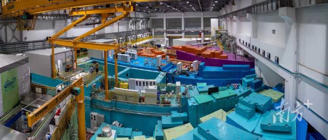 位于东莞的中国散裂中子源科学中心的实验装置。南方日报记者 姚志豪 摄