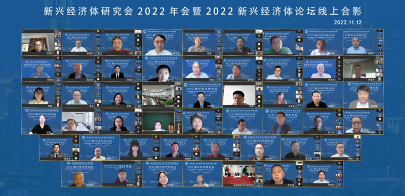 2022新兴经济体论坛聚焦“高质量伙伴关系与全球可持续发展”_fororder_新兴经济体研究会2022年会暨2022新兴经济体论坛云端合影（活动方供图）